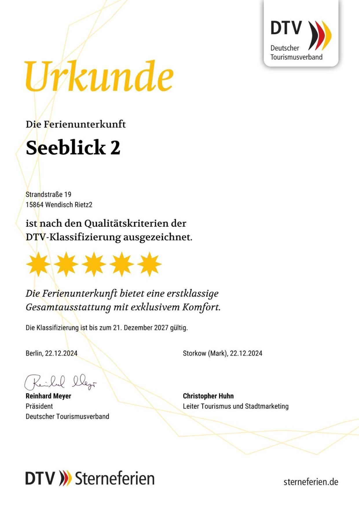 5*Ferienwohnung Seeblick 2 Wendisch Rietz Luaran gambar